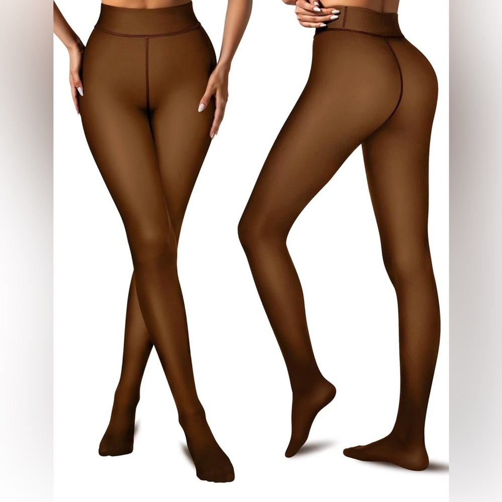 NWT Vertvie Fleece Lined Tights L/XL One Seam  Thermal Thick Tights Leggings
C